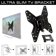Tilt & Swivel Wall Mount TV/Monitor Bracket - 