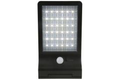 Solar Powered Outdoor 36 LED Bright PIR Motion Security Flood Light - BLACK