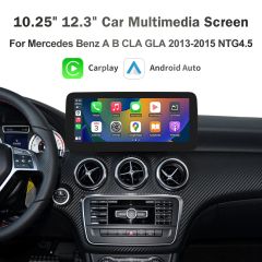 10.25" / 12.3" Car Multimedia Linux Screen with Apple CarPlay & Android Auto For Mercedes-Benz A B CLA GLA G Class 2013-2018 NTG 4.5/4.7/5.0