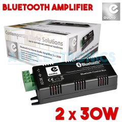 Bluetooth Home Leisure Stereo 2 x 30w Compact Mini Amplifier + 2x Speaker Cables