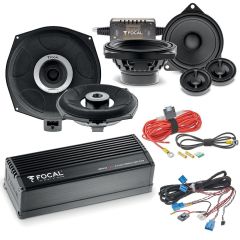 Focal Inside Powered 6.2 BMW Audio Upgrade 2- way Component Speaker and Subwoofer Package