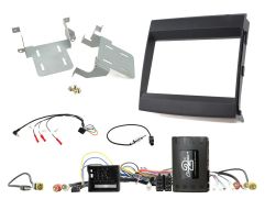 CTKPO10 Black Double DIN Facia Installation Fitting Kit for Porsche Cayenne 2012 - 2016 Non Amplified