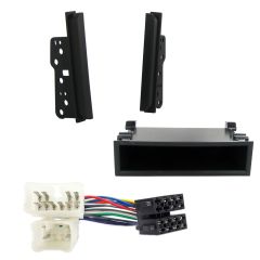 Double Din Fascia Panel Trim ISO Lead Pocket Car Stereo Fitting Kit for Toyota 