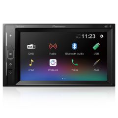 DMH-A240DAB Pioneer 6.2” Double Din Touch Screen Car Stereo DAB Radio with Smartphone Mirroring, Bluetooth & USB