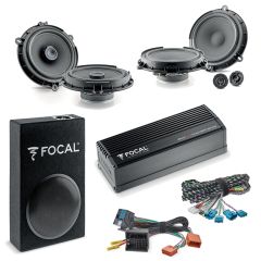 FOCAL INSIDE PREMIUM 6.1 Ford Car Audio Upgrade 2 Way Component and Coaxial Speaker plus Amplifier and Subwoofer Package