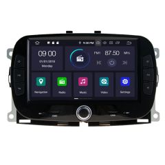 7" Android Carplay Car DVD GPS Navigation Stereo Multimedia Player Custom Fit For Fiat 500 X 2016-2019