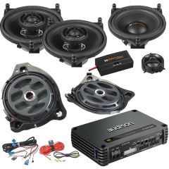 Mercedes Benz Vehicles Match Front & Back Speakers Kit with Subwoofers and Amplifier Car Audio Upgrade
