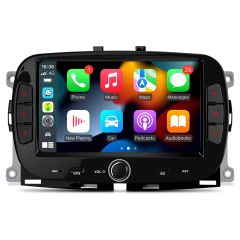 7" Android Multimedia Car Stereo with Built-in Apple CarPlay & Android Auto Custom Fit for Fiat 500 (2016-2020）