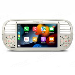 Android Multimedia Car Stereo with 7" Display Built-in Apple CarPlay & Android Auto Custom Fit for Fiat 500 2007-2015