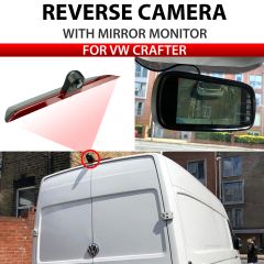 Reverse Brake Light Camera with 7 Inch OEM Slimline Mirror Monitor Package for Volkswagen Crafter 2017 - 2019 