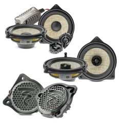Mercedes Benz Vehicles Focal Front & Back Speakers Kit with Subwoofers Car Audio Upgrade