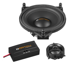 Match Audiotec Fischer Match UP C42 MB-FRT 4" 2-Way Component Speaker System 60W for Mercedes