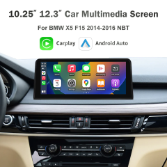10.25  / 12.3" Car Multimedia Linux Screen with Apple CarPlay & Android Auto For BMW X5, X6 Series 2007-2016 with CCC/CIC/NBT/EVO System