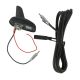 Universal Shark Fin Style Car Radio Aerial AM FM Amplified Antenna + Cable