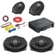 BMW 1,2,3,4,5,6,7,X Series Sound System upgrade for Front Door Speakers, Underseat Subwoofers with a 4 Channel Amplifier 