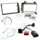 Kia Cee'd 2010-12 Double Din Fascia Car Stereo Fitting Kit w/ Steering Controls