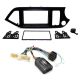Kia Picanto 2011-15 Double Din Fascia Steering Controls Car Stereo Fitting Kit