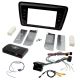 Skoda Octavia Double Din Facia Panel w/ Steering Controls Car Stereo Fitting Kit