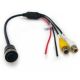 4 Pin to RCA AV Audio Video Aviation Connector Lead For CCTV DVR Camera