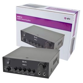 QTX KAD-2 Digital Stereo Mixer Amplifier Background Music Speaker PA System DJ