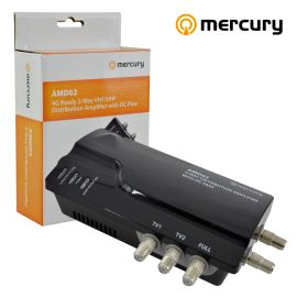 2 Way TV Aerial Distribution Amplifier–4G Amp Splitter Booster F-type Coaxial DC