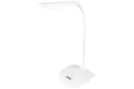 WHITE Touch Sensor Dimmable USB Powered LED Desk Table Bedside Reading Lamp Light