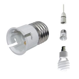Bayonet to Screw Converter Lamp Light Bulb Adaptor B22- E27