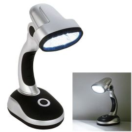 12 LED Bright Portable Lamp Battery Operated Desk Reading Work Table Light Lamp