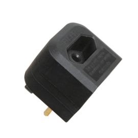 2 Pin to 3 Pin UK For Electric Shaver & Oral-B Toothbrush Plug Adaptor - Black