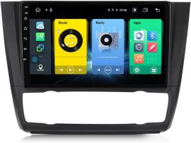 9" GPS Navigation Radio Android Carplay System Car Multimedia Player With Bluetooth, Wifi, Usb, Aux For BMW 1 Series E81 E82 E87 E88 (2004 - 2012)