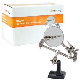 HELPING HAND Magnifying Glass Clamp Stand Set Soldering Third Craft Weld Holder