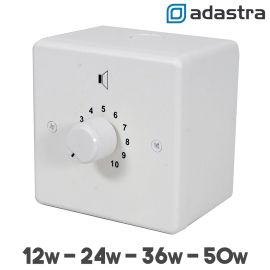 100V LINE SPEAKER VOLUME CONTROL ATTENUATOR 24V RELAY FITTED - 50W 36W 24W 12W