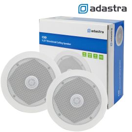 2 x 5 inch 80w 2 Way Ceiling Wall Speaker 8 Ohms For Hi-Fi Stereo Home Cinema