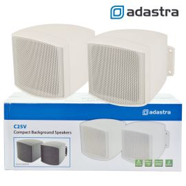 30W Pair Background Speakers 100V/8OHM Mini Satellite Wall Mount PA System