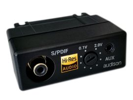 Audison BIT C20 Converts Coaxial Digital Iinput TO A Toslink Digital Output