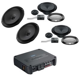 Audison Prima 2-way Coaxial & Component Car Speakers Kit Upgrade with 4 Channel Amplifier Package for Range Rover