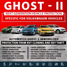 Autowatch GHOST 2 Immobiliser Volkswagen Tassa Approved Key Clone Theft Protection
