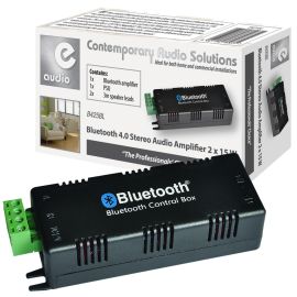 Home Leisure Bluetooth Stereo Audio Compact Mini Amplifier + Speaker Cable & PSU