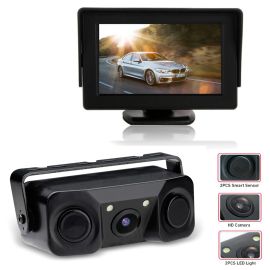 2-in-1 Parking Sensors & Reversing Camera Kit + 4.3" Inch Monitor Screen