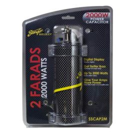 SSCAP2M Stinger Carbon Fibre 2 Farad Digital Power Capacitor 2000W
