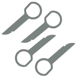 Two Pairs of Car Stereo Radio Removal Key Tools for Seat Aura
