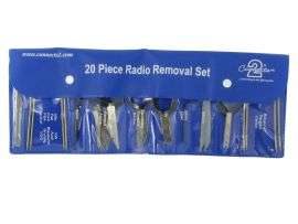 CT22UV03 - 20 Pieces Multi Use Car Radio Release Key Tool Stereo Removal Keys