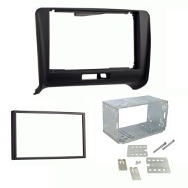 CT23AU05 Audi TT 8J 2006-14 Car Fascia Panel Cage Kit For Double Din Stereos