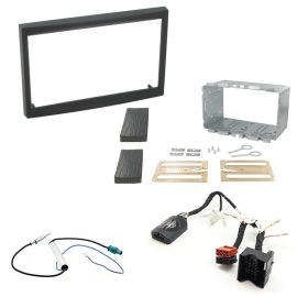 Citroen C2 C3 Double Din Car Stereo Fascia Fitting Kit With Steering Controls