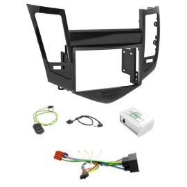 Chevrolet Cruze Double Din Fascia Car Stereo Fitting Kit With Steering Controls