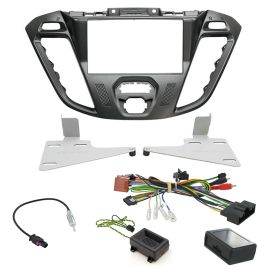 Ford Transit Custom 2014> Double Din Car Stereo Facia Adaptor Panel Fitting Kit