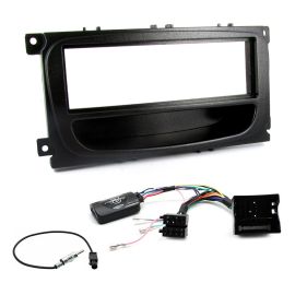 Ford Mondeo Focus Single Din Car Stereo Facia Fitting Kit w/ Steering Controls