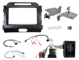 Kia Sportage Double Din Fascia Adaptor Steering Controls Car Stereo Fitting Kit