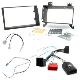 Kia Cee'd 2010-12 Double Din Fascia Car Stereo Fitting Kit w/ Steering Controls