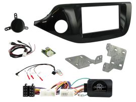 CTKKI33 Kia Ceed , Pro Ceed Piano Black Double Din Car Stereo Fascia Fitting Kit Left Hand Drive Vehicles